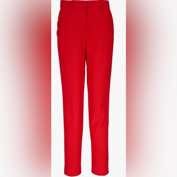 45. MICHAEL KORS COLLECTION Red Samantha Pants EUC size 12 - Picture 1 of 5